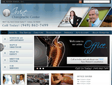 Tablet Screenshot of irvine-chiropracticcenter.com